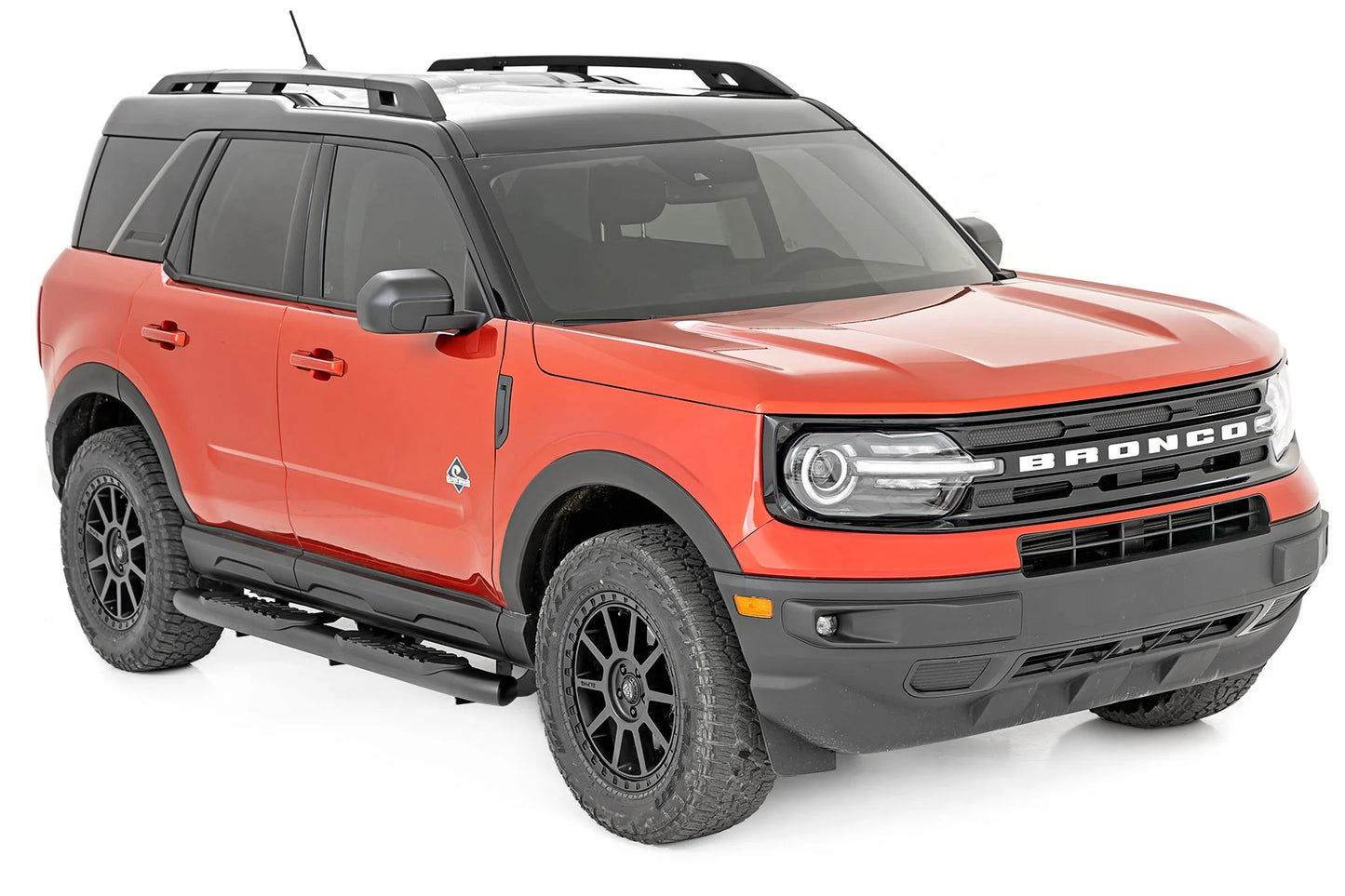 Black Oval Nerf Steps, 2021+ Ford Bronco Sport