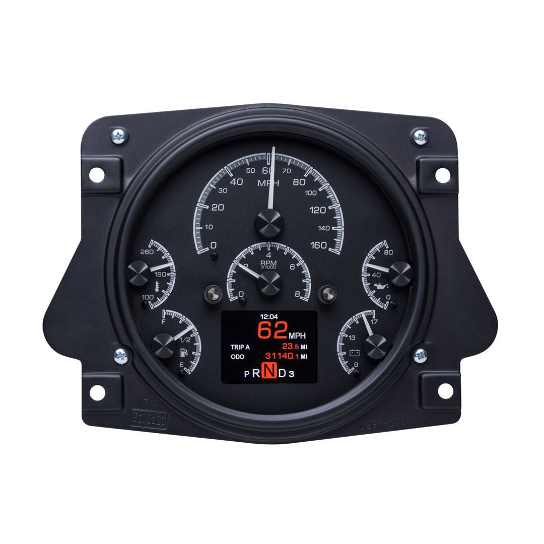 Dakota Digital HDX Speedometer, Black Alloy, 66-77 Ford Bronco