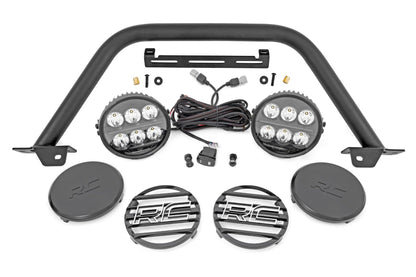 Safari Bar w/6.5 Inch Round LED for OE Modular Bumper - 21-24 Bronco