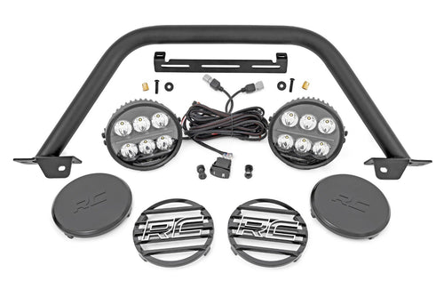 Safari Bar w/6.5 Inch Round LED for OE Modular Bumper - 21-24 Bronco