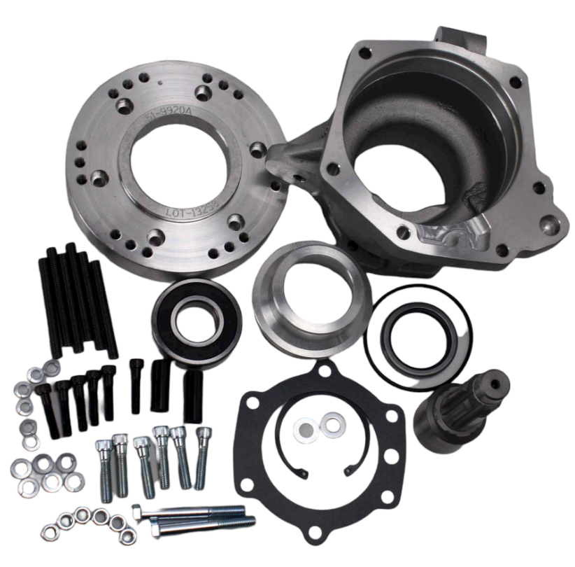 Dana 20 Transfer Case to AOD, AODE, 4R70W 4WD Automatic Transmission Adapter, 1966-77 Ford Bronco