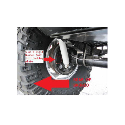 Rear Drum Brake Rebuild Kit - 10'', Small Bearing, 1966-75 Ford Bronco