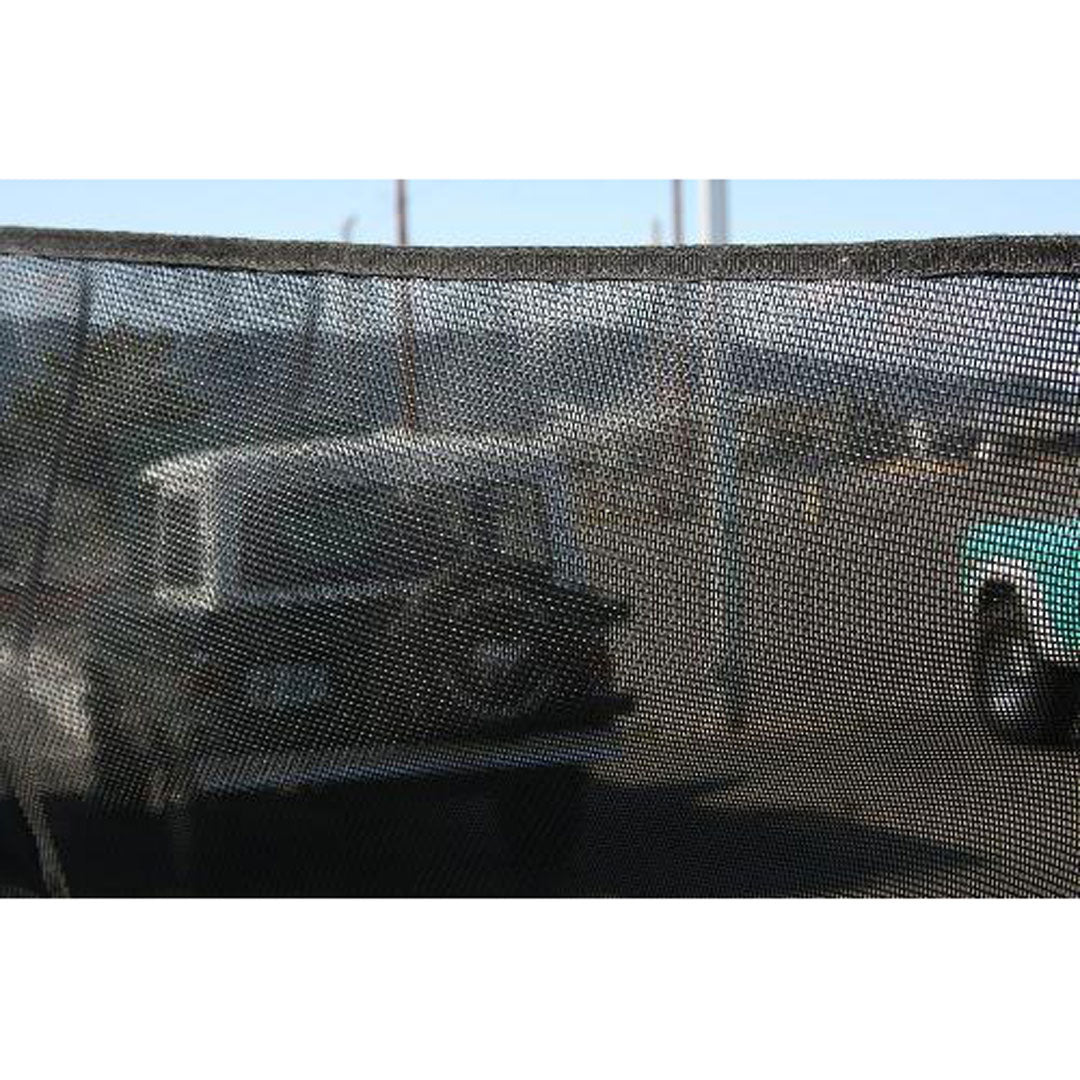 Black steel bar top skin for Ford Bronco, side view with mounting holes