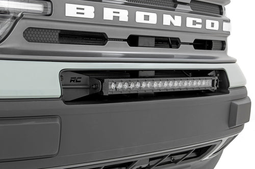 Bumper LED Kit w/20" Black Single Row LED w/White DRL – 21-24 Bronco Sport