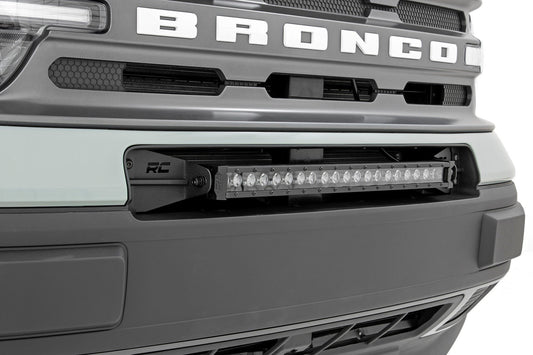 Bumper LED Kit w/20" Black Single Row LED w/White DRL – 21-24 Bronco Sport