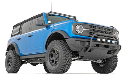 Nudge Bar With Chrome Single Row LED Bar, 2021+ Ford Bronco