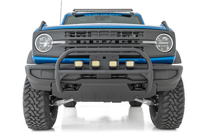 Nudge Bar With Chrome Single Row LED Bar, 2021+ Ford Bronco