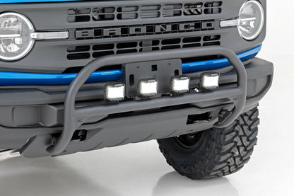 Nudge Bar w/Quad 3" OSRAM Wide Angle, 2021+ Ford Bronco