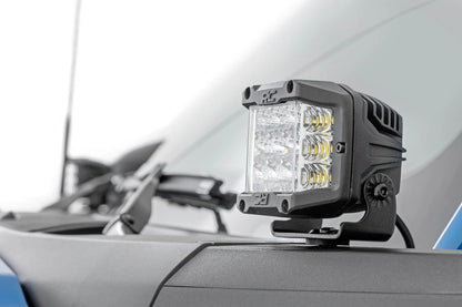 LED Ditch Light Kit - 2" Chrome Wide Pair, 2021+ Ford Bronco