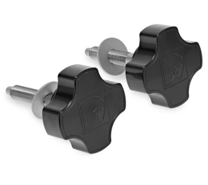 Black Billet Dash Knobs, 1966-77 Ford Bronco - BLEM AA