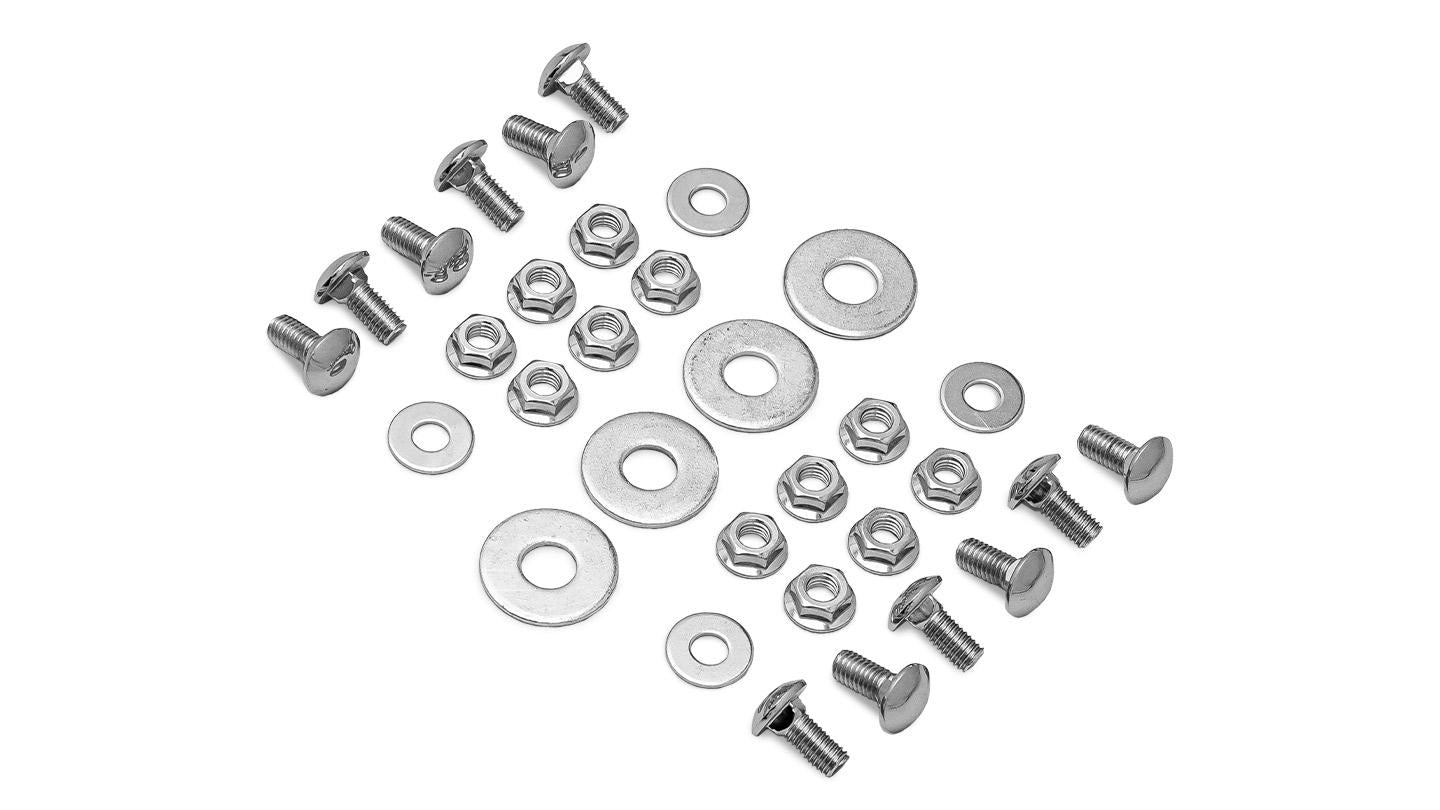 Stock Chrome Bumpers w/Bumperettes and Bolts, 1966-77 Ford Bronco