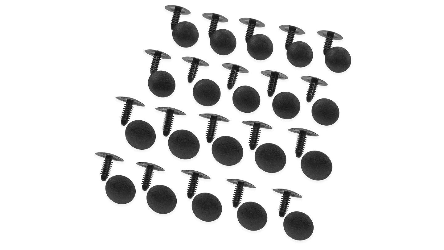 Black Pleated ABS Quarter Panel Inserts, 1966-76 Ford Bronco