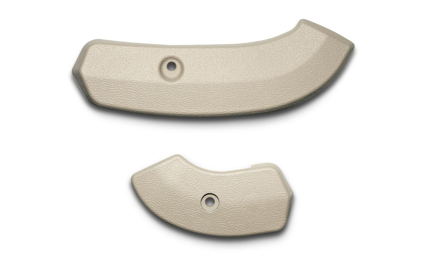 Parchment Front Bucket Seat Hinge Covers, 1966-67 Ford Bronco
