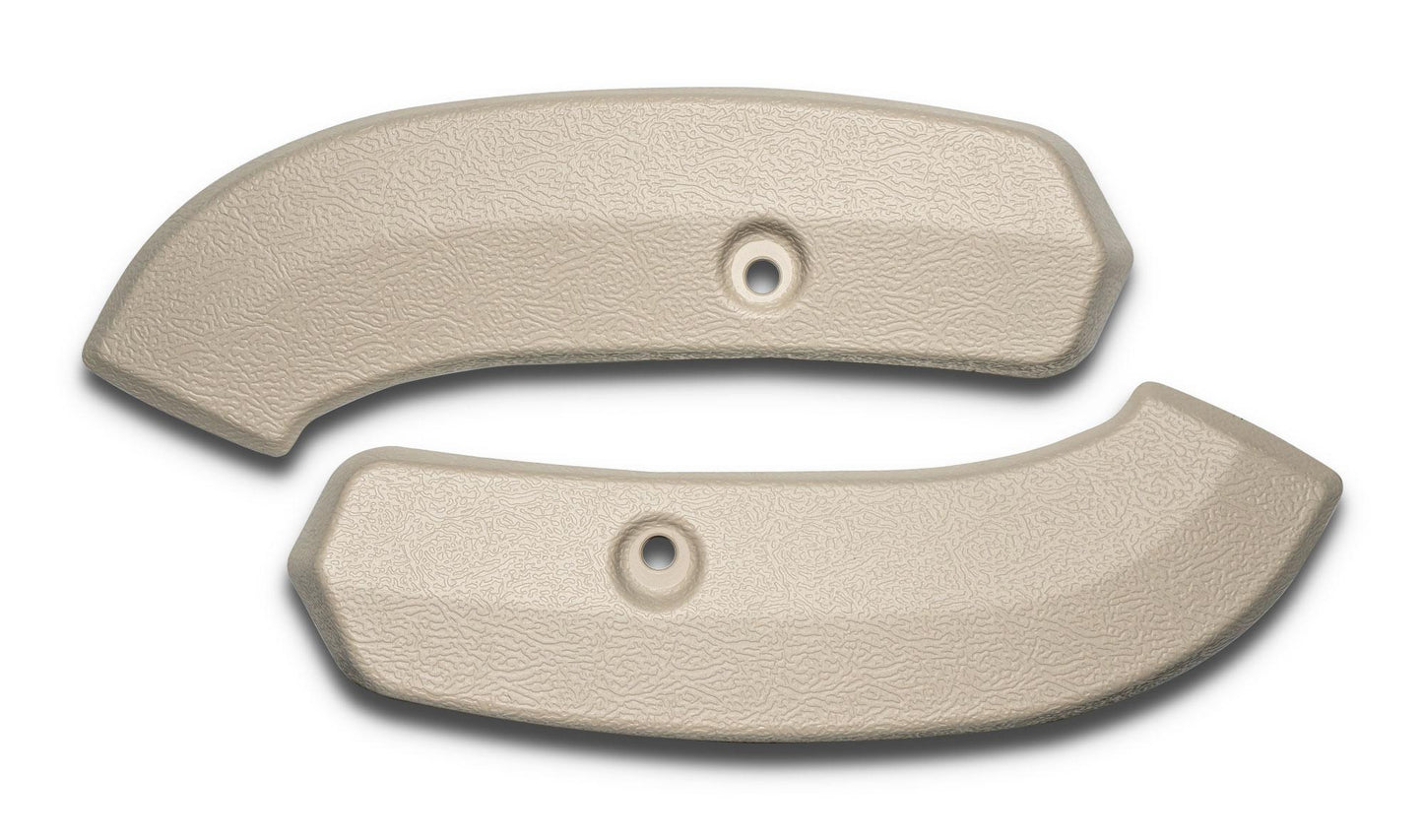 Parchment Front Bucket Seat Hinge Covers, 1966-67 Ford Bronco