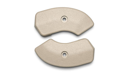 Parchment Front Bucket Seat Hinge Covers, 1966-67 Ford Bronco