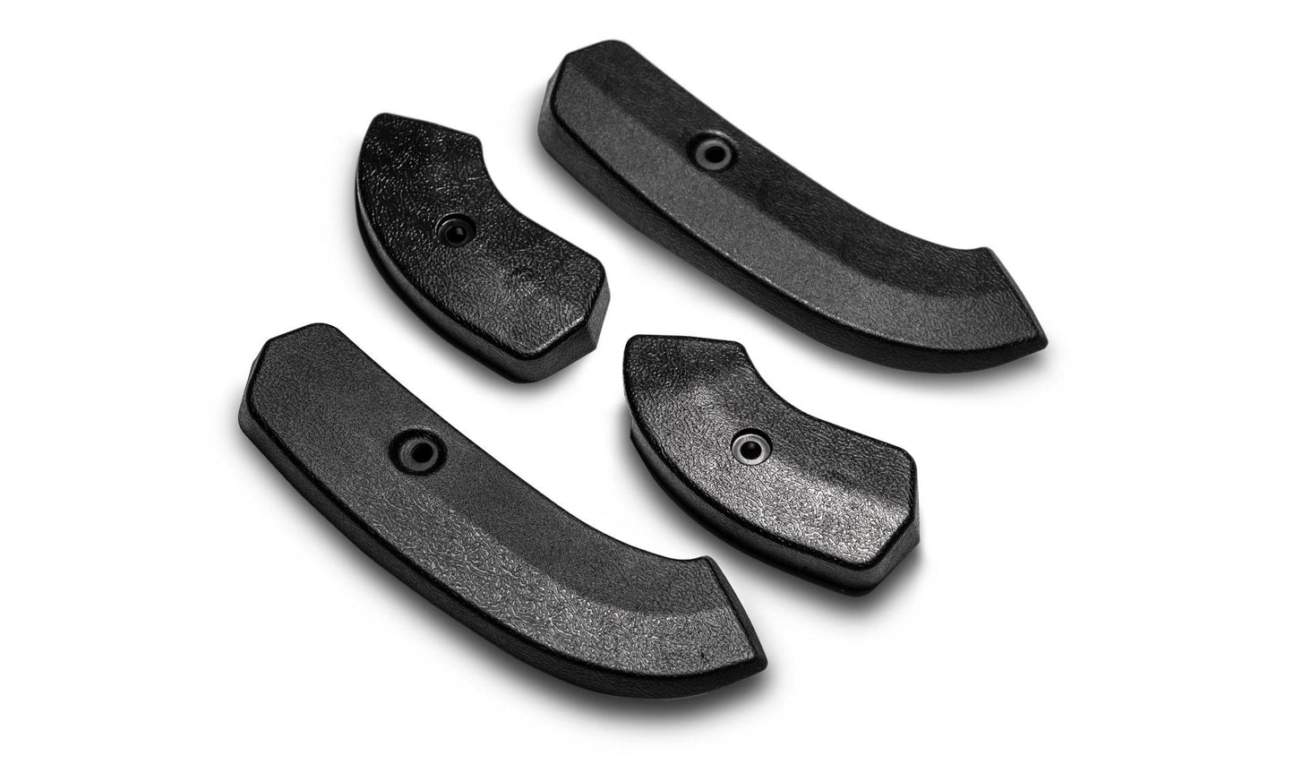 Black Front Bucket Seat Hinge Covers, 1966-67 Ford Bronco
