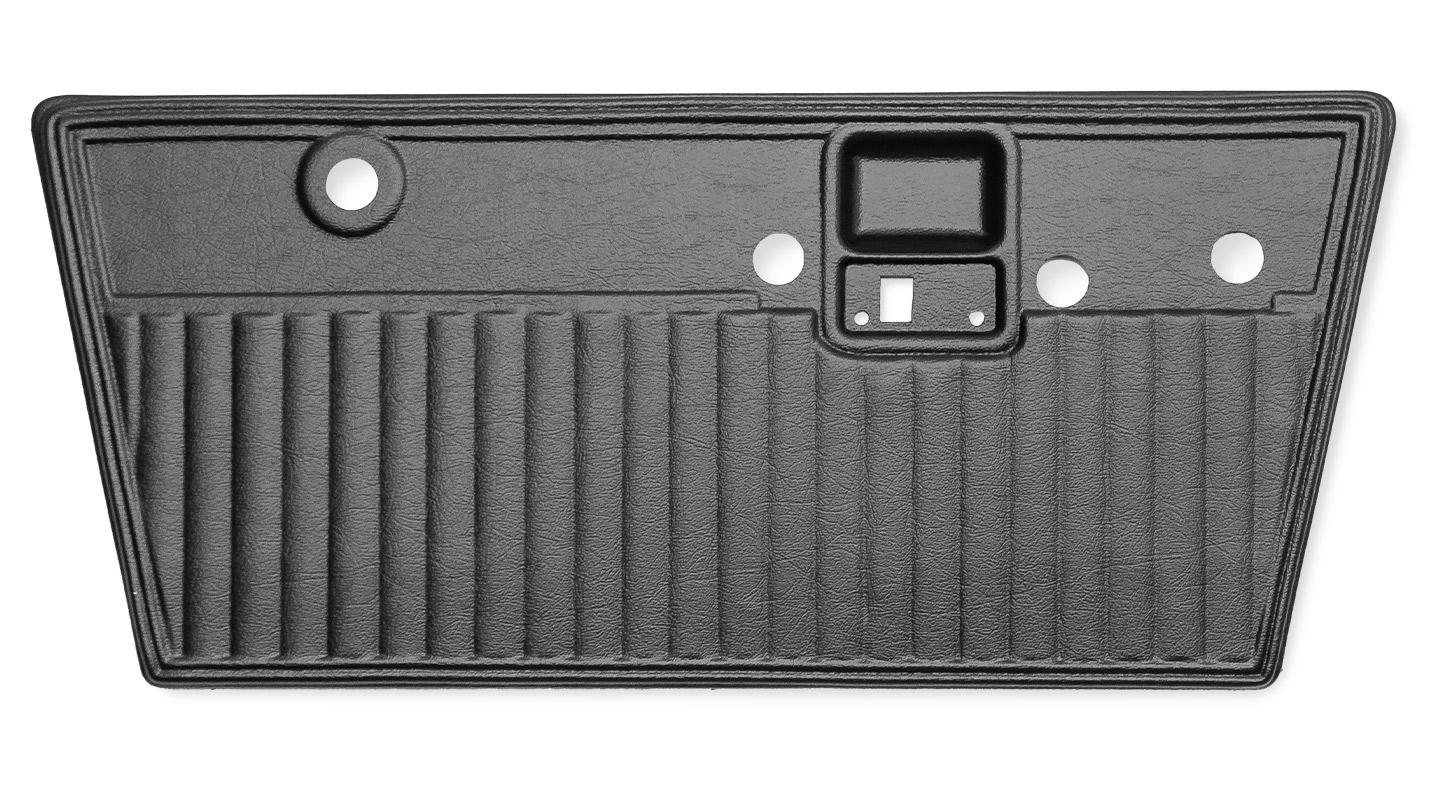 Black Plastic Pleated Door Panels, 1968-77 Ford Bronco