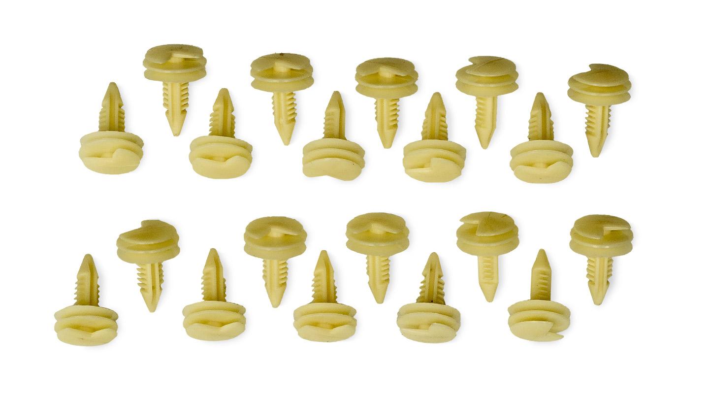 Black Plastic Pleated Door Panels, 1968-77 Ford Bronco