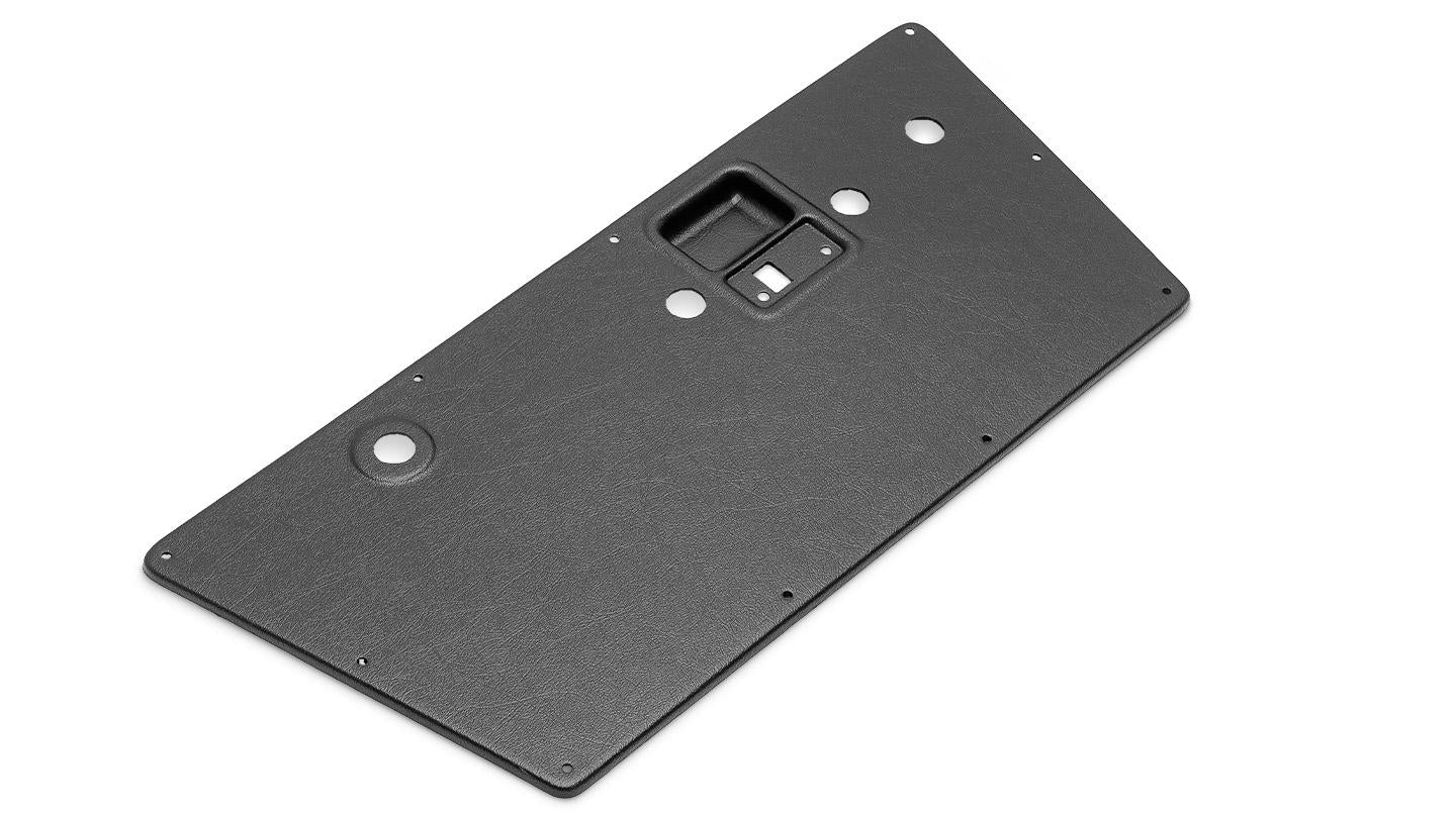 Black Smooth Plastic Door Panels, 1968-77 Ford Bronco