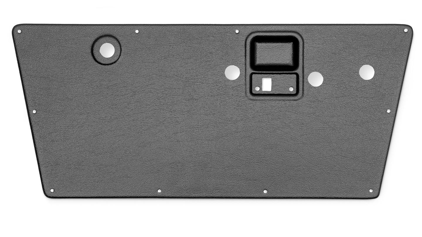 Black Smooth Plastic Door Panels, 1968-77 Ford Bronco