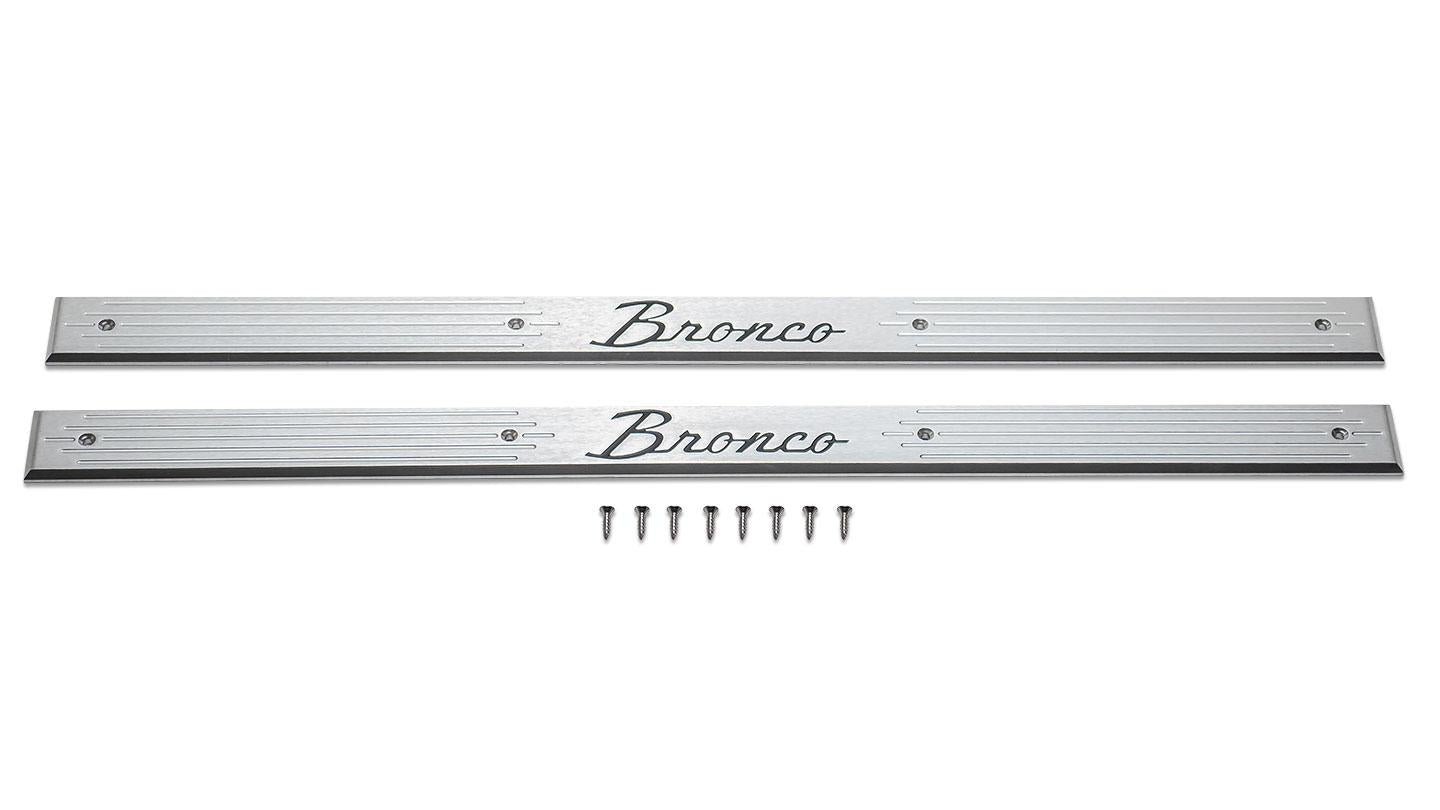 Door Sill Plates w/Bronco Script
