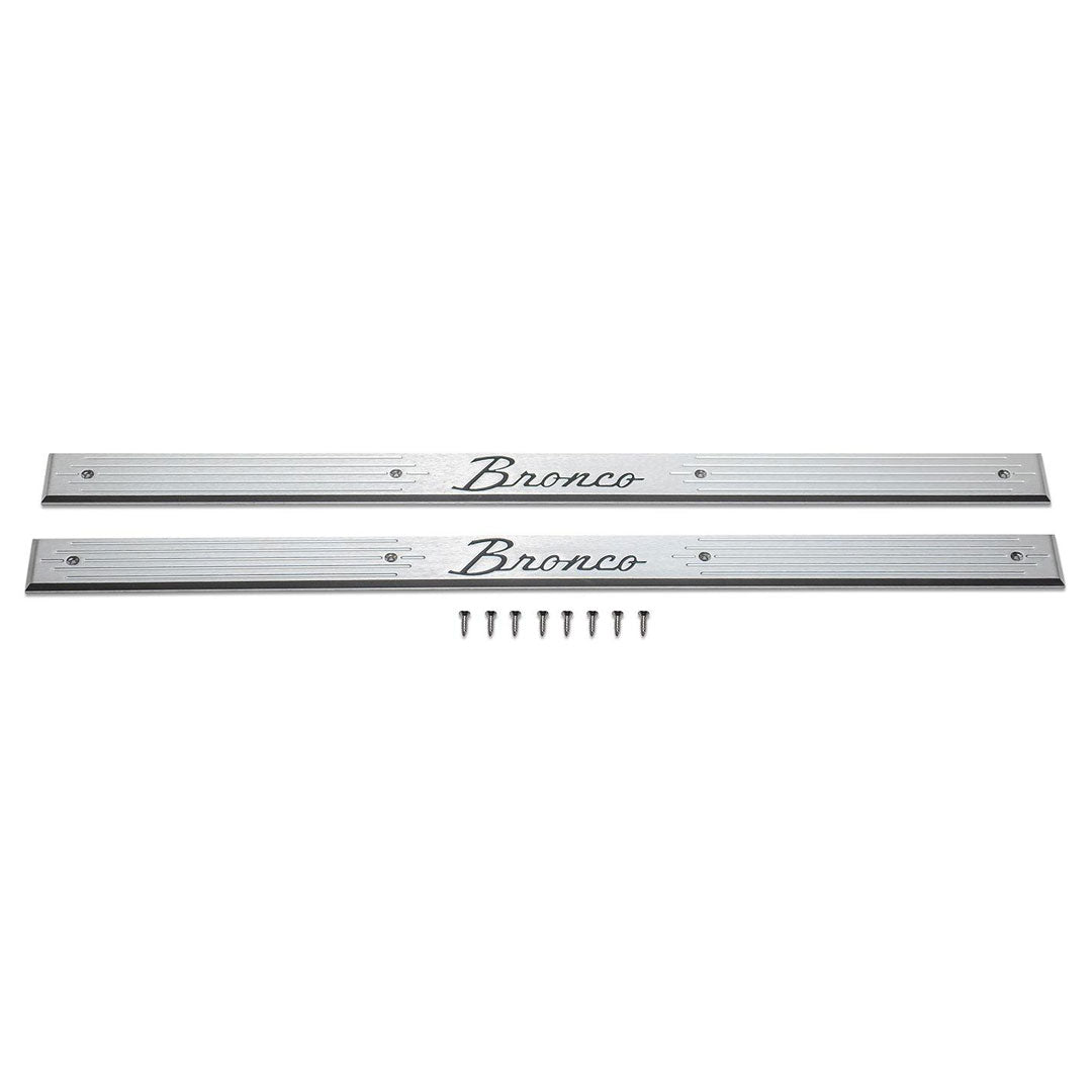 Door Sill Plates w/Bronco Script