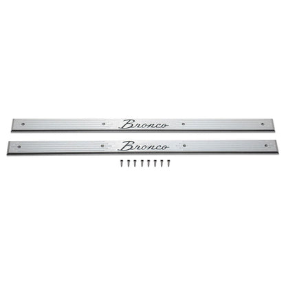 Door Sill Plates w/Bronco Script