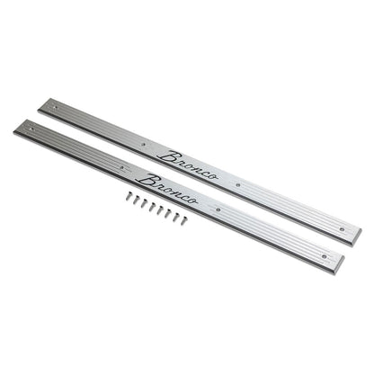 Door Sill Plates w/Bronco Script