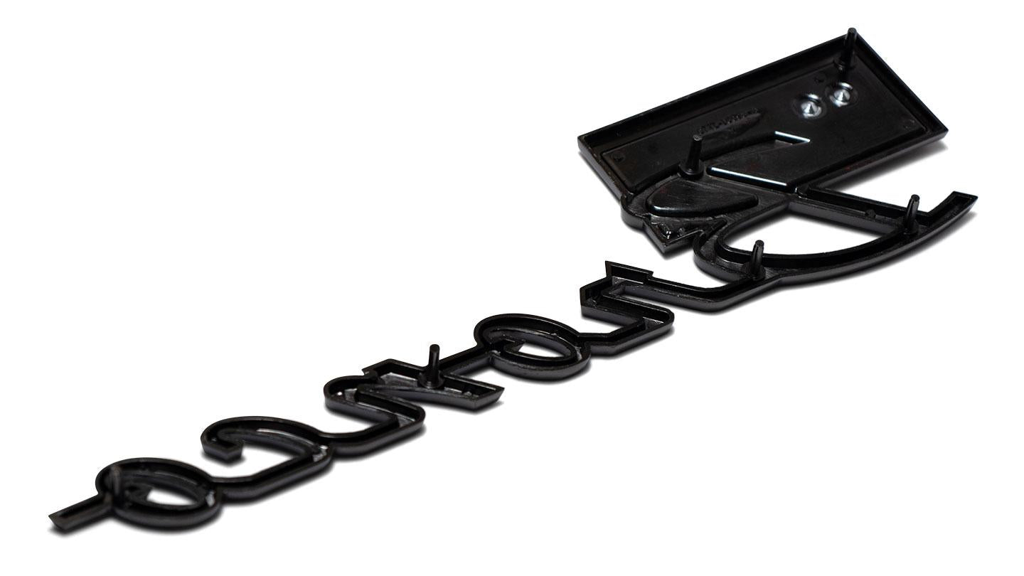 Black Chrome Bronco Sport Fender Emblem, 1966-77 Ford Bronco