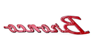 Bronco Script & Horse Emblem Set, Black, Adhesive-Backed