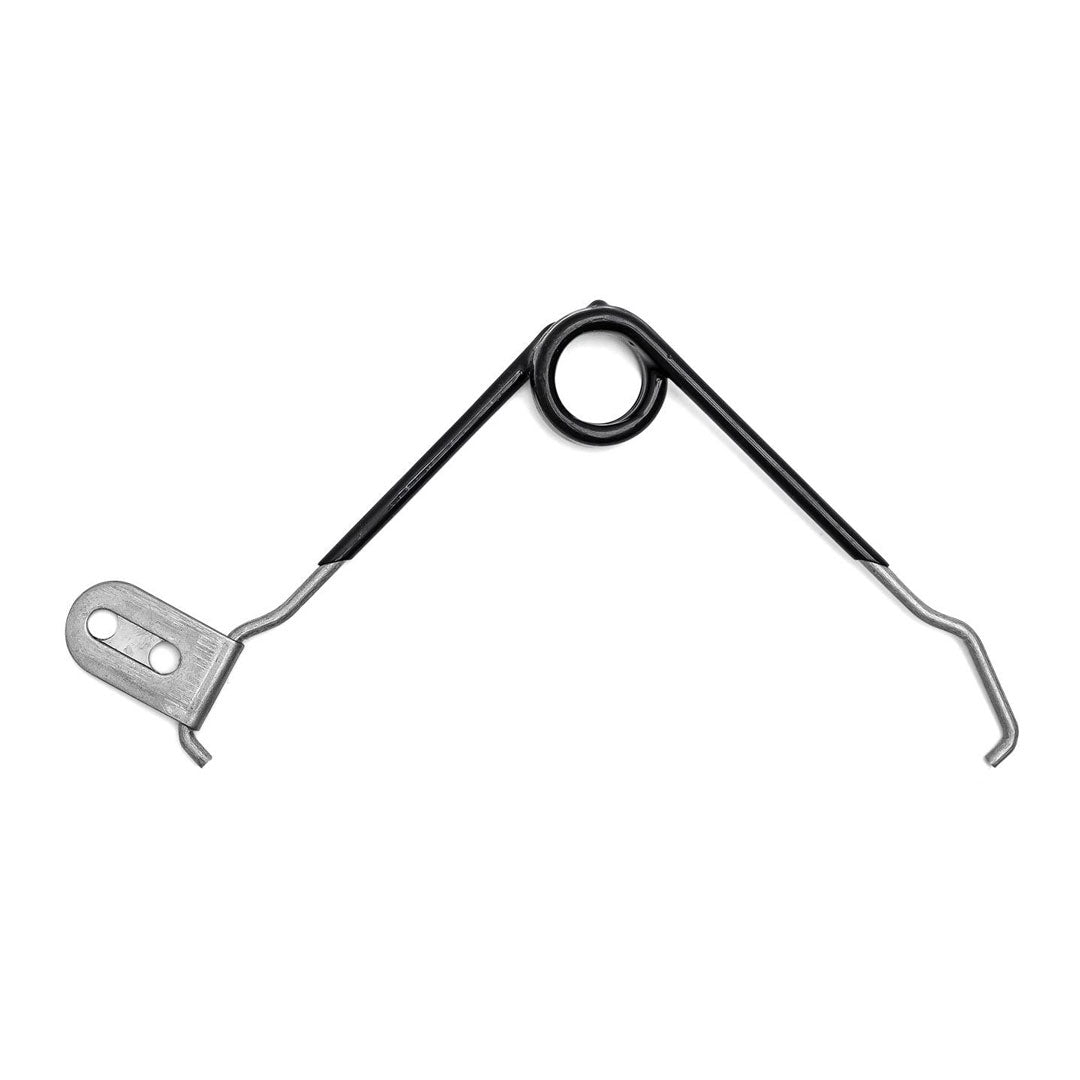 Black License Plate Bracket Assembly w/Retainer & Spring, 1966-77 Ford Bronco