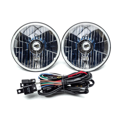 H4 Halogen Headlight Conversion w/Heavy Duty Wiring Harness Kit, 1966-78 Ford Bronco & 1956-78 Ford Truck