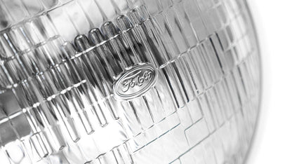 Halogen 7 inch Headlight with FoMoCo Script, 1966-78 Ford Bronco & 1956-78 Ford Truck