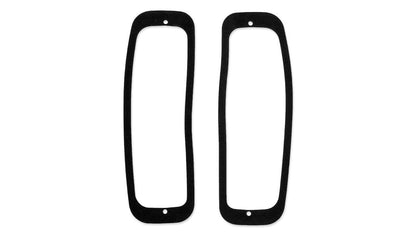 Billet Aluminum Tail Light Bezels, Black, Pair