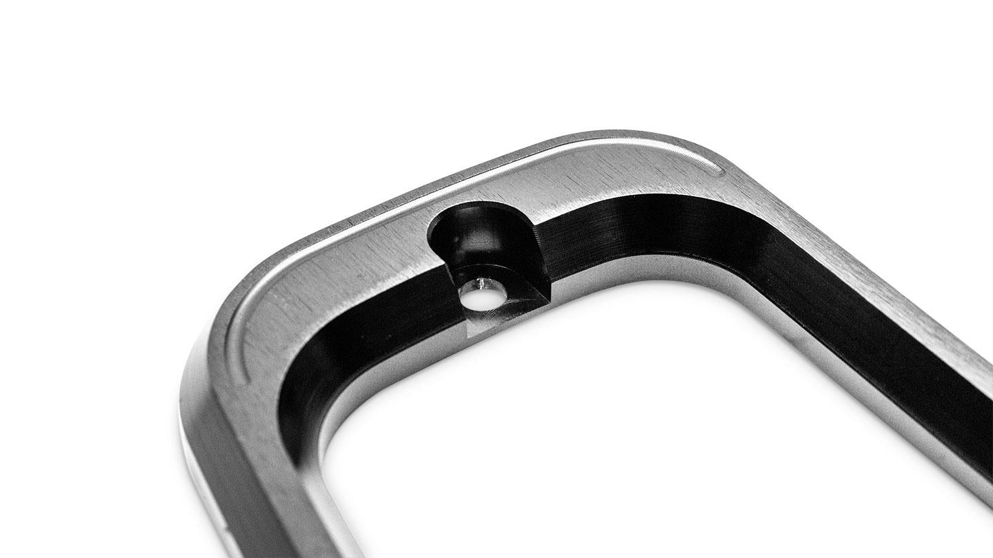 Billet Aluminum Tail Light Bezels, Black, Pair