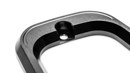 Billet Aluminum Tail Light Bezels, Black, Pair