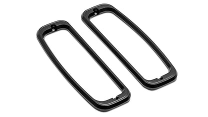 Billet Aluminum Tail Light Bezels, Black, Pair