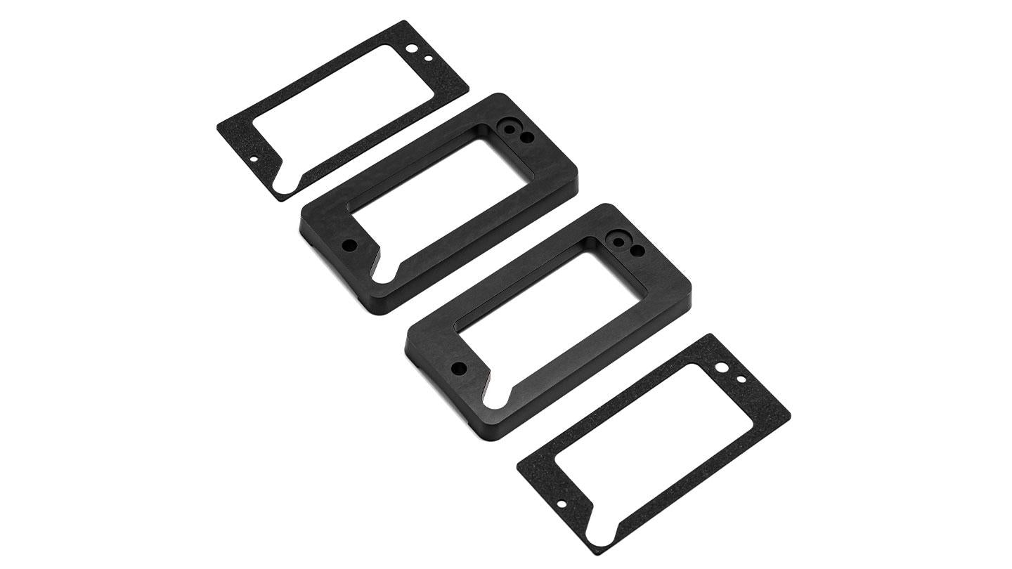 Black Billet Aluminum Turn Signal Pads, 1969-77 Ford Bronco