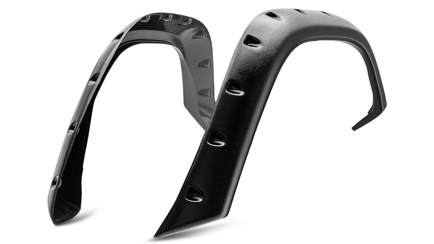 Pocket Style Bronco Fender Flares, Full Set, Textured Black, 1966-76 Ford Bronco