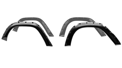 Pocket Style Bronco Fender Flares, Full Set, Textured Black, 1966-76 Ford Bronco