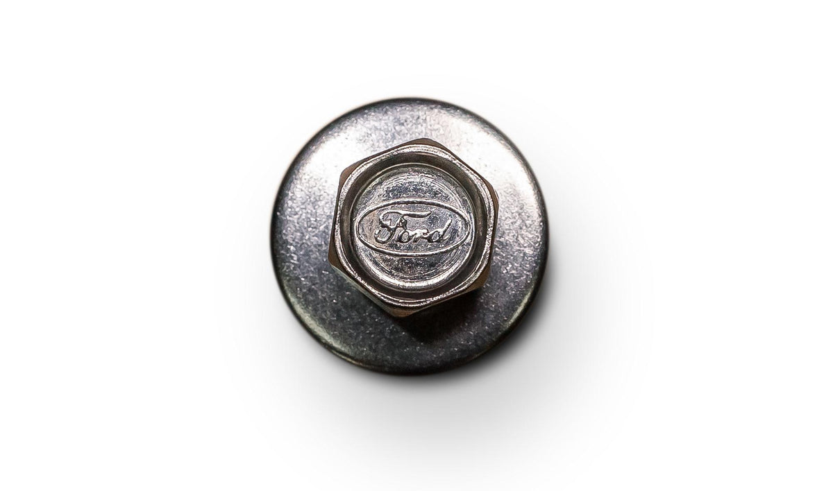 66-77 Ford Bronco Script Stainless Bolt with Ford Logo