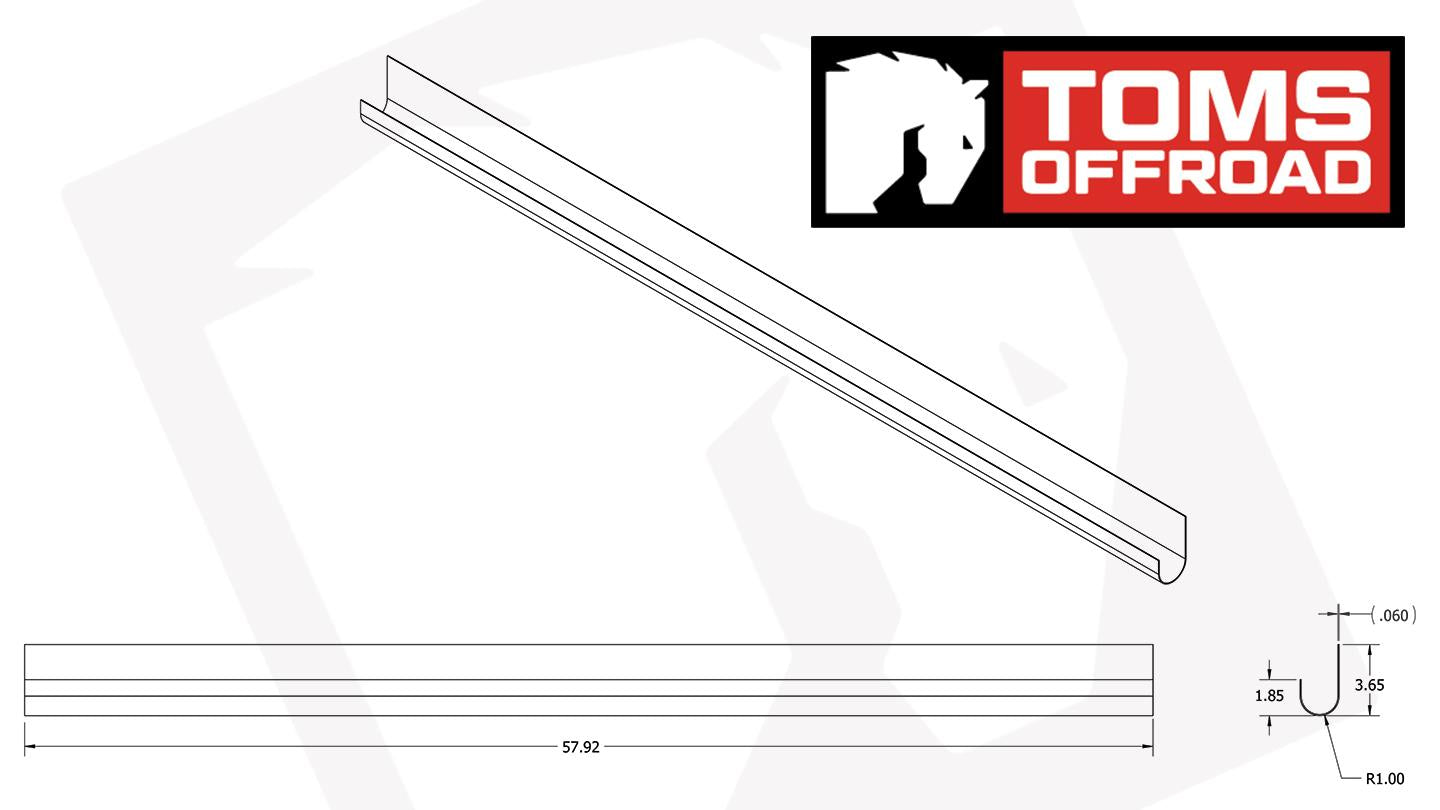 Tailgate Lower Repair Panel, 1966-77 Ford Bronco