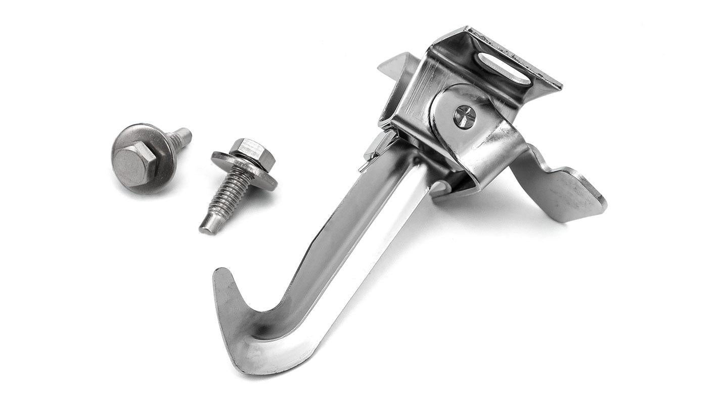 Polished Stainless Hood Safety Latch, 1966-77 Ford Bronco