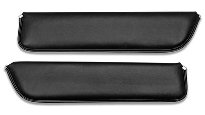 Sun Visors, Black Vinyl for Electric Wipers, Pair, 1969-77 Ford Bronco