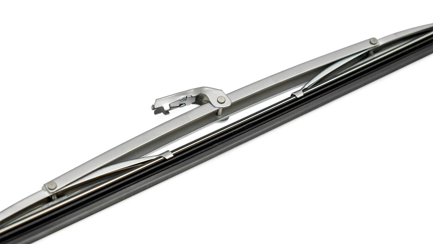 Wiper Blade, Silver, Requires Aftermarket Arms
