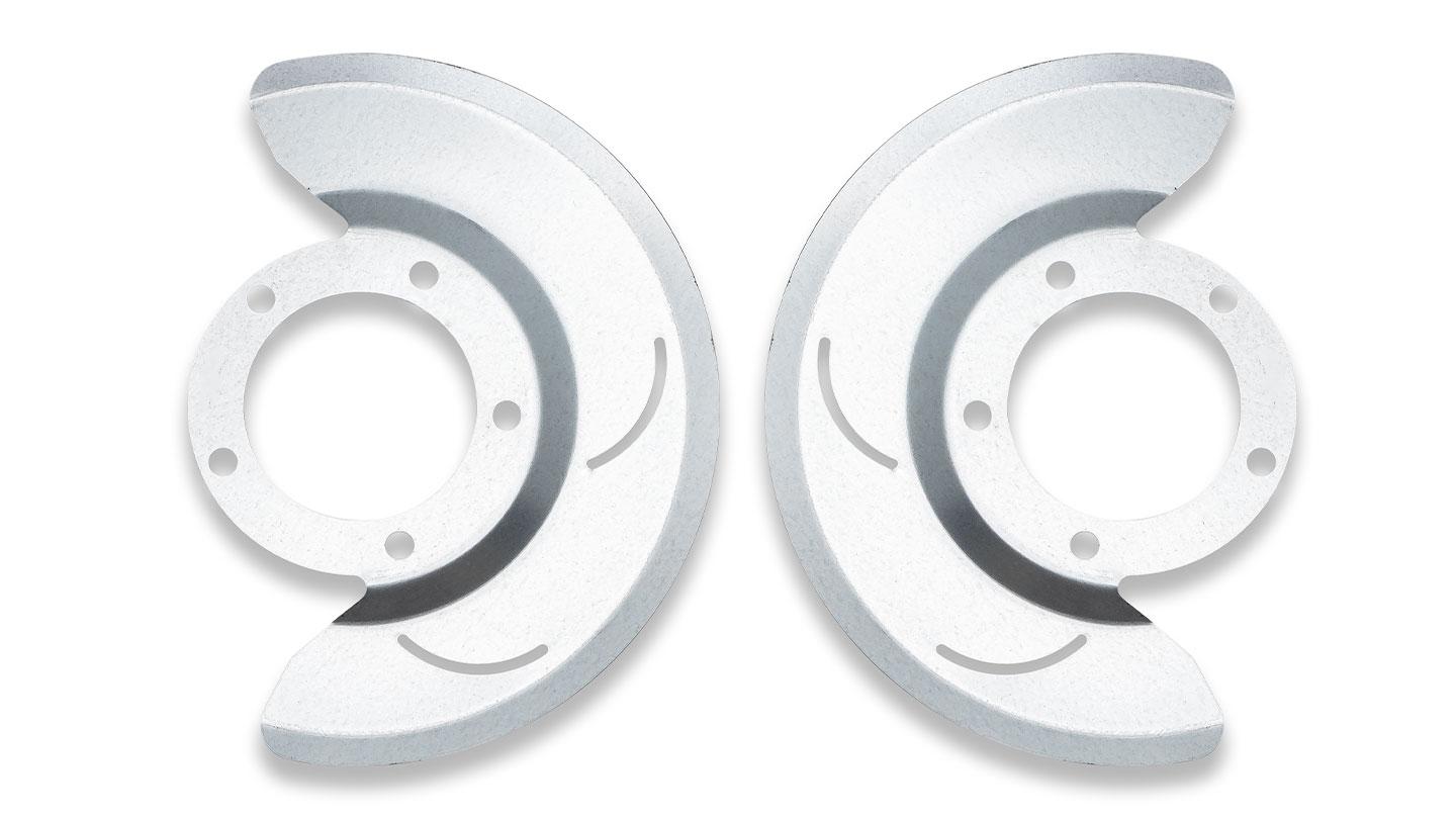 Dust Shields for Front Disc Brakes, Pair, 1976-79 Ford Bronco