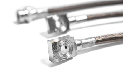 Braided Stainless Brake Hose Kit for Factory Disc Brakes, 1976-77 Ford Bronco