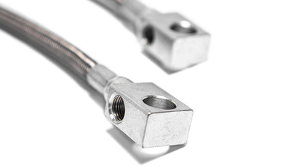 Braided Stainless Brake Hose Kit for Factory Disc Brakes, 1976-77 Ford Bronco