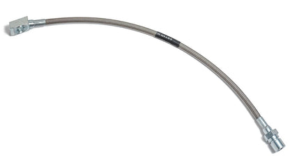 Front Outer Brake Caliper Hose - Braided Stainless, Disc, Driver or Passenger, 1976-77 Ford Bronco