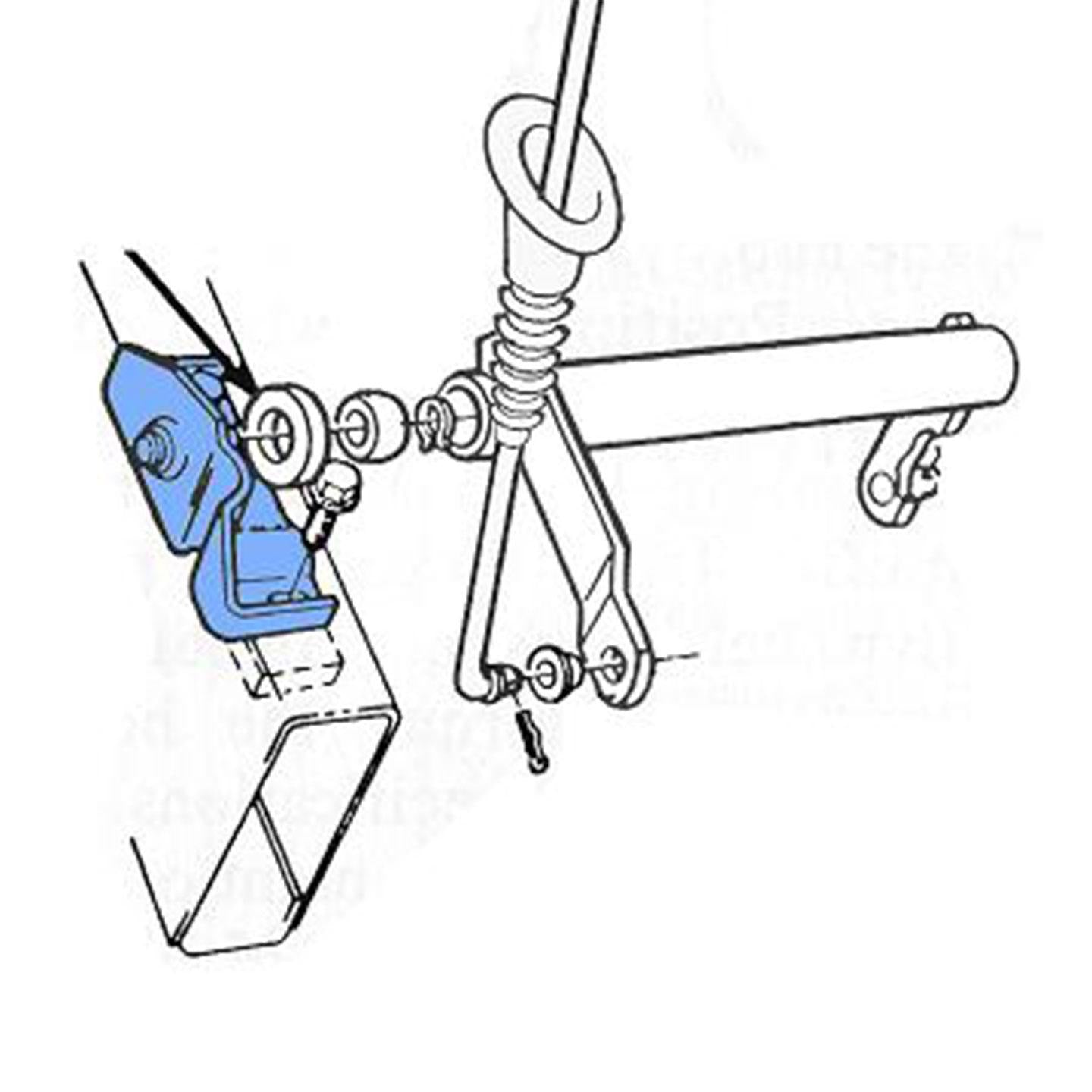 Clutch Bell Crank Support - Frame Side, V8 or 6cyl